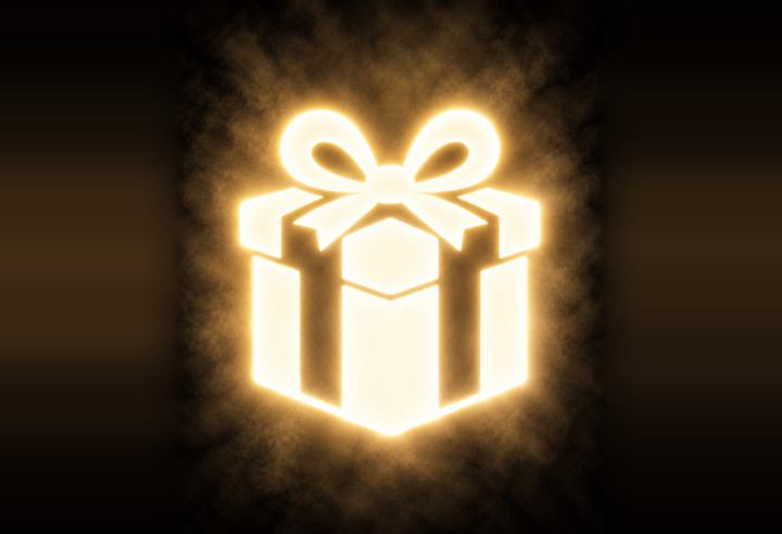 Original Glowing Gift of Light symbolic artwork