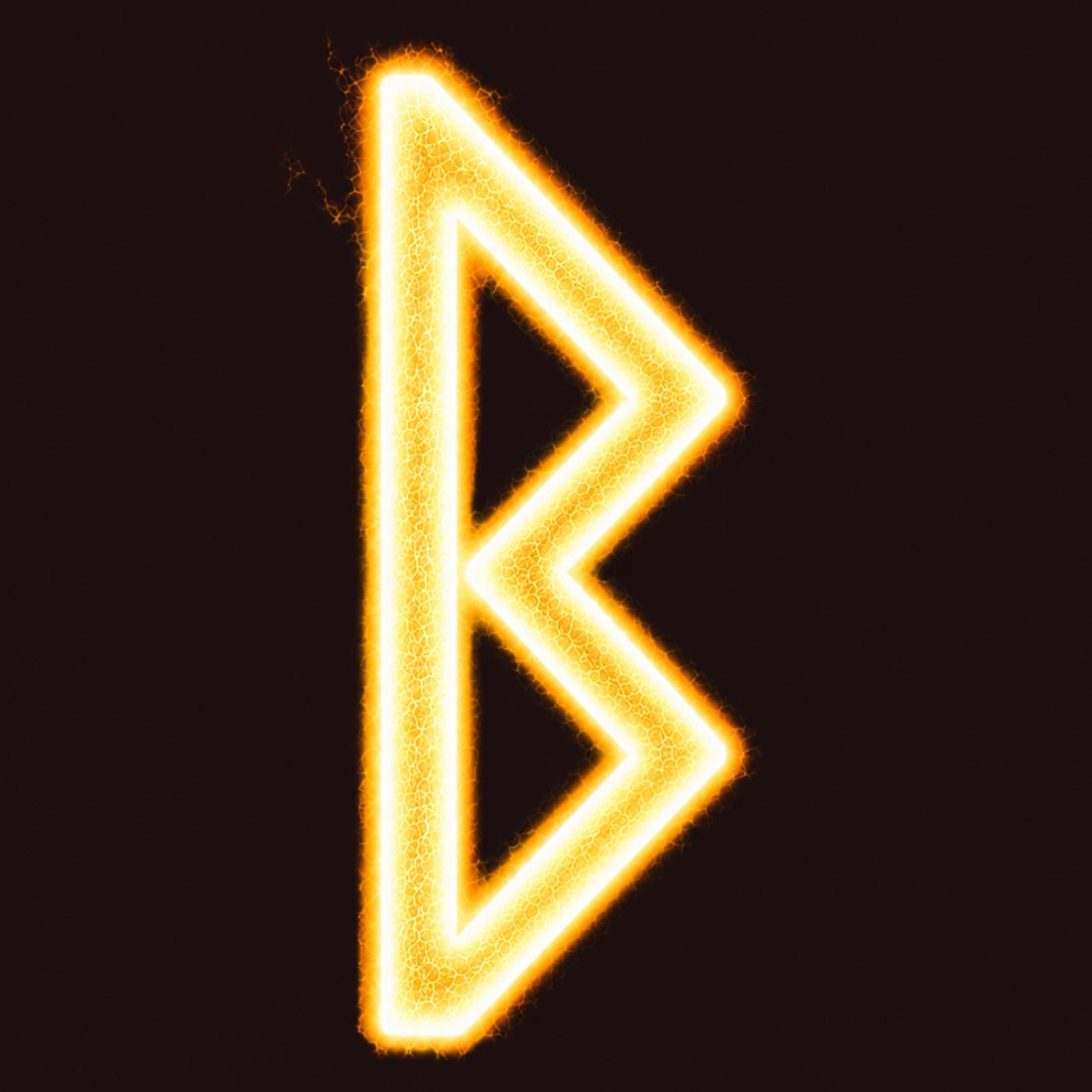 Original Berkano symbolic artwork