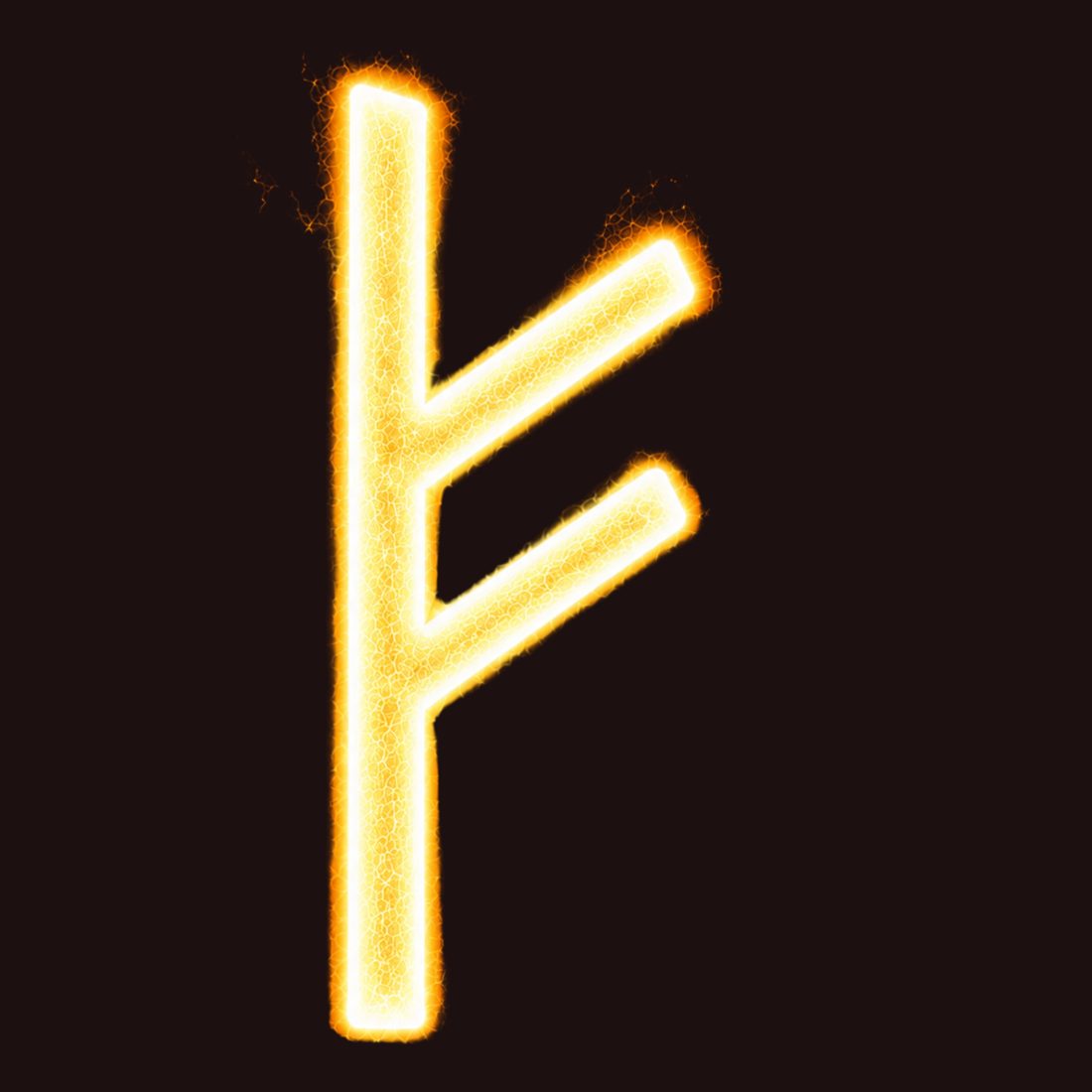 Your original Fehu rune artwork