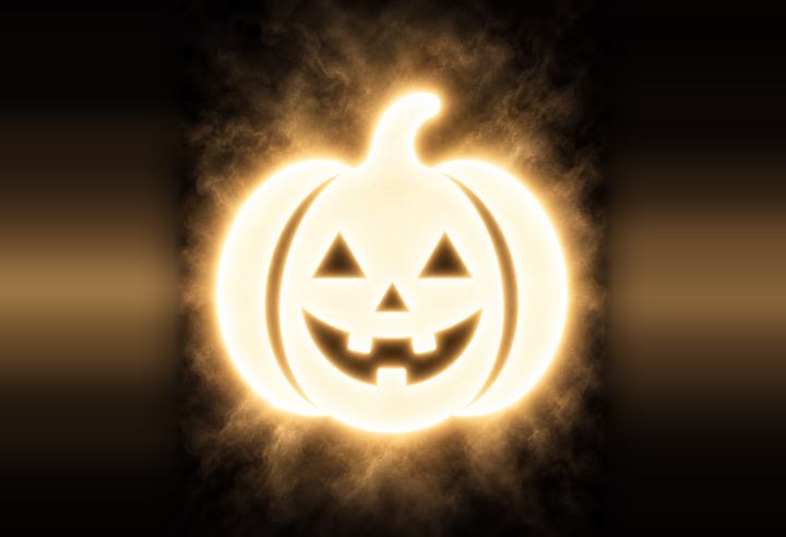 Original Glowing Jack-o-Lantern symbolic artwork