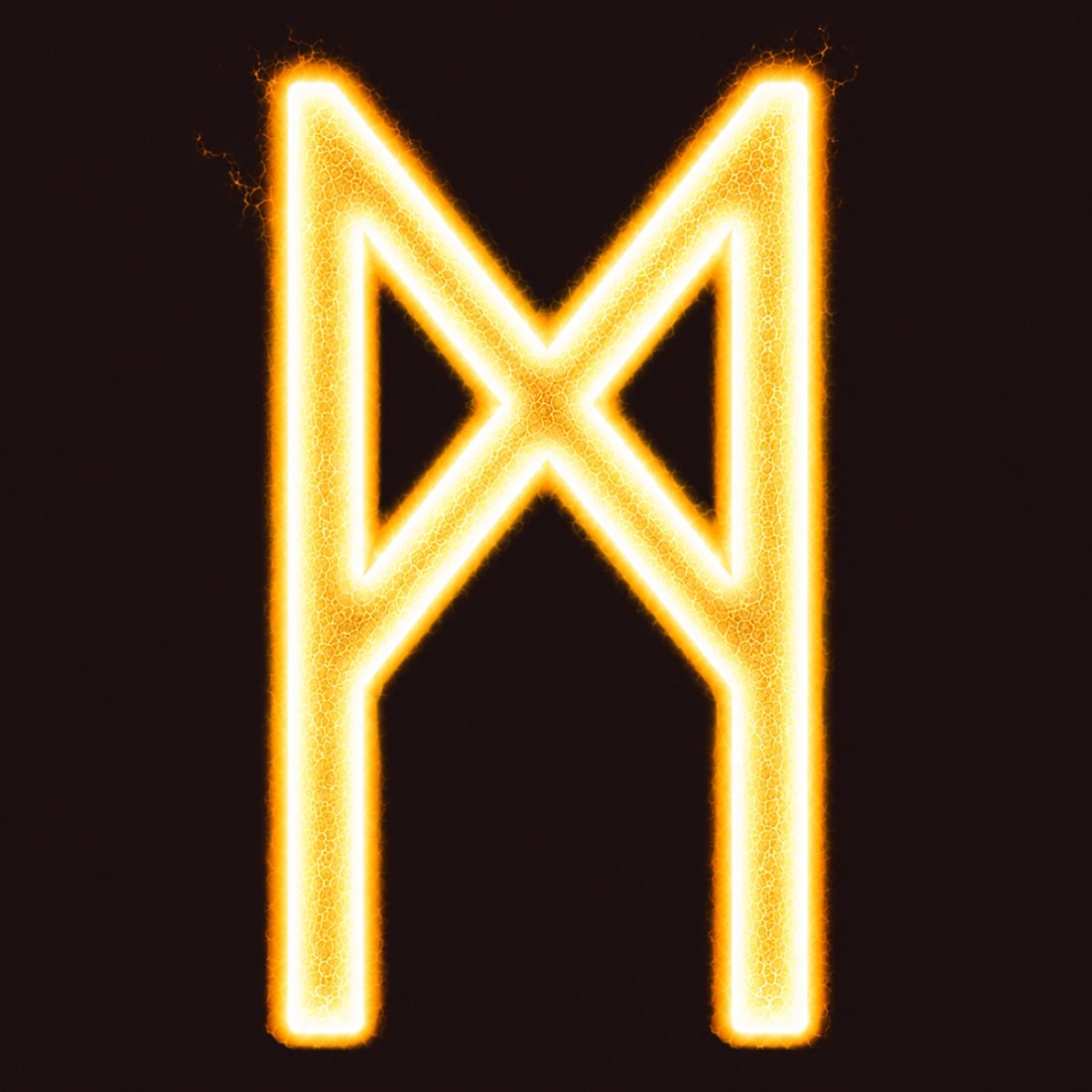 Original Mannaz symbolic artwork